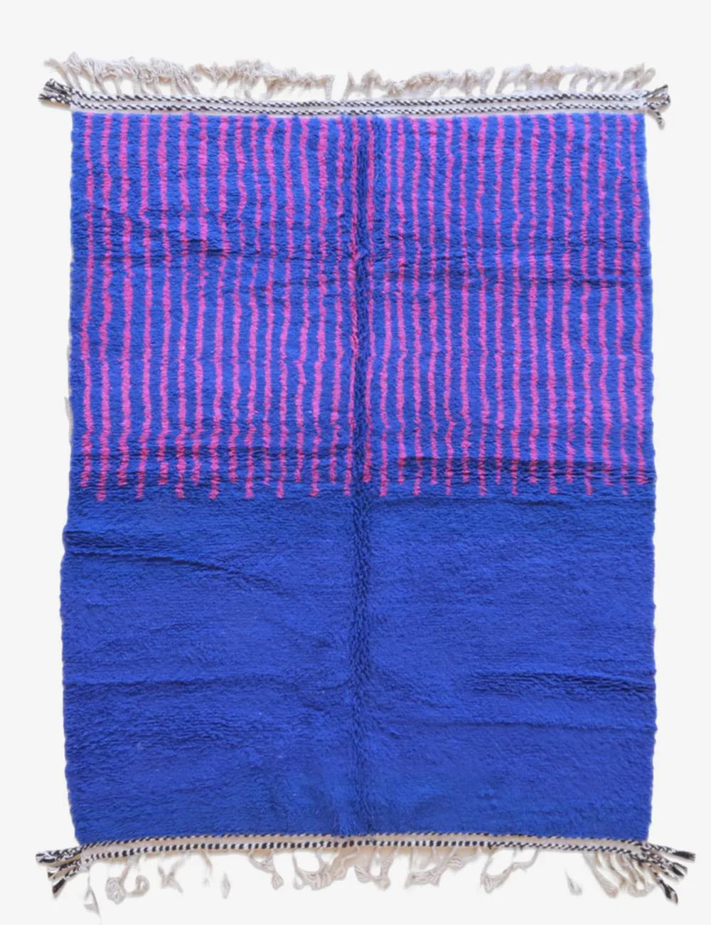 Blue Contemporary Moroccan Rug 9.4 x 7.1 ft / 287 x 218 cm - Surcoma