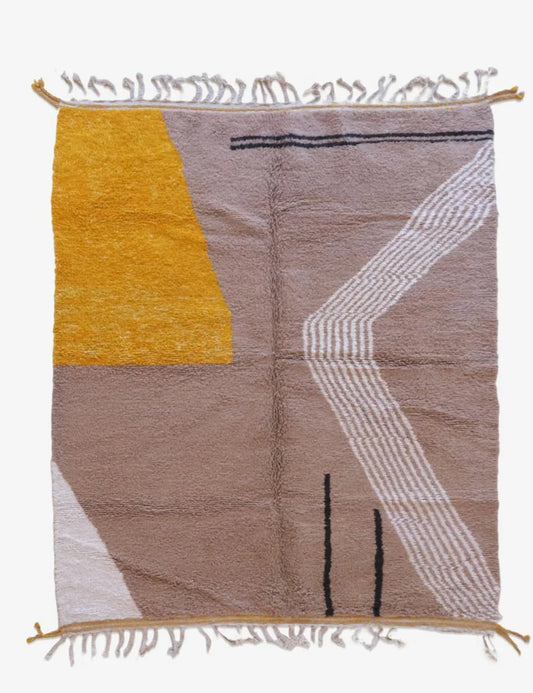 Contemporary Moroccan Wool Rug 9.8 x 7.2 ft / 300 x 222 cm - Surcoma