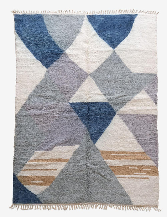 Contemporary Moroccan Wool Rug 9.6 x 7.1 ft / 292 x 219 cm - Surcoma