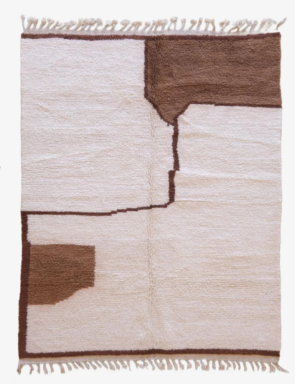 Brown Moroccan Contemporary Rug 9 x 7 ft / 275 x 215 cm - Surcoma