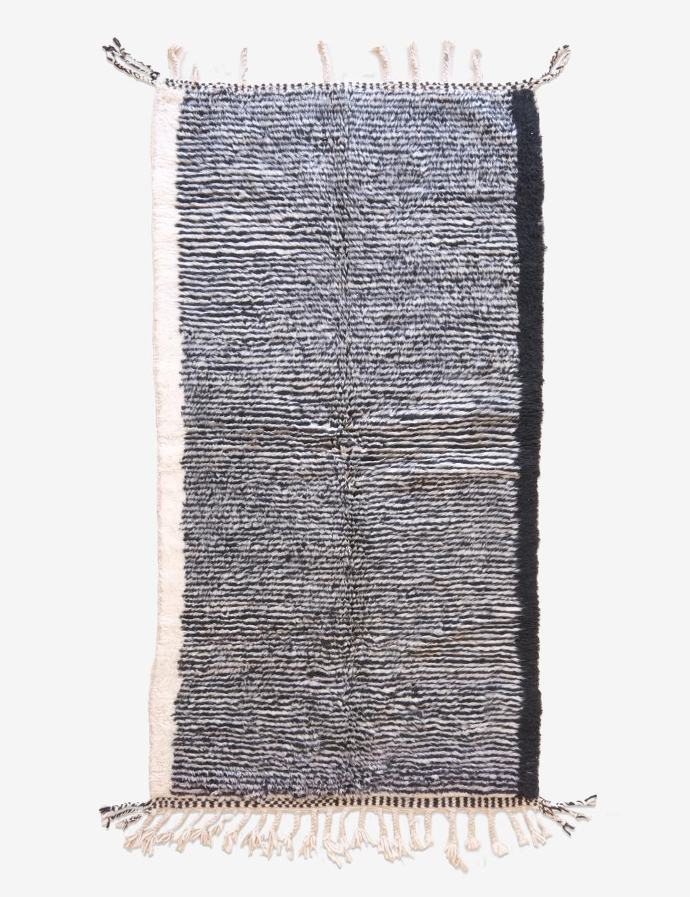 Contemporary Moroccan Wool Rug 7.4 x 3.9 ft / 227 x 119 cm - Surcoma