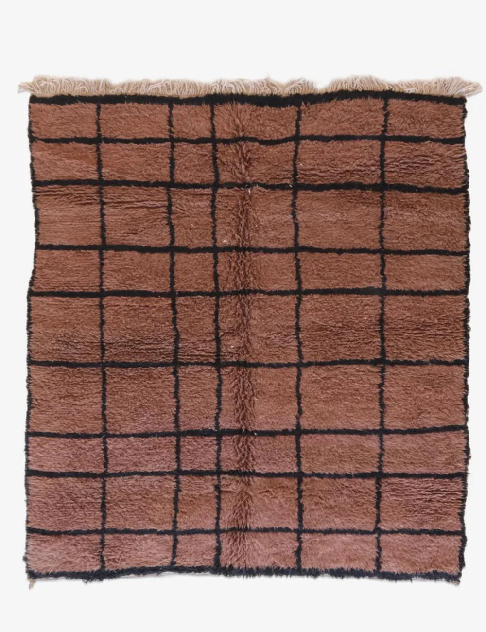 Brown Moroccan Rug 8.4 x 7 ft / 256 x 216 cm - Surcoma