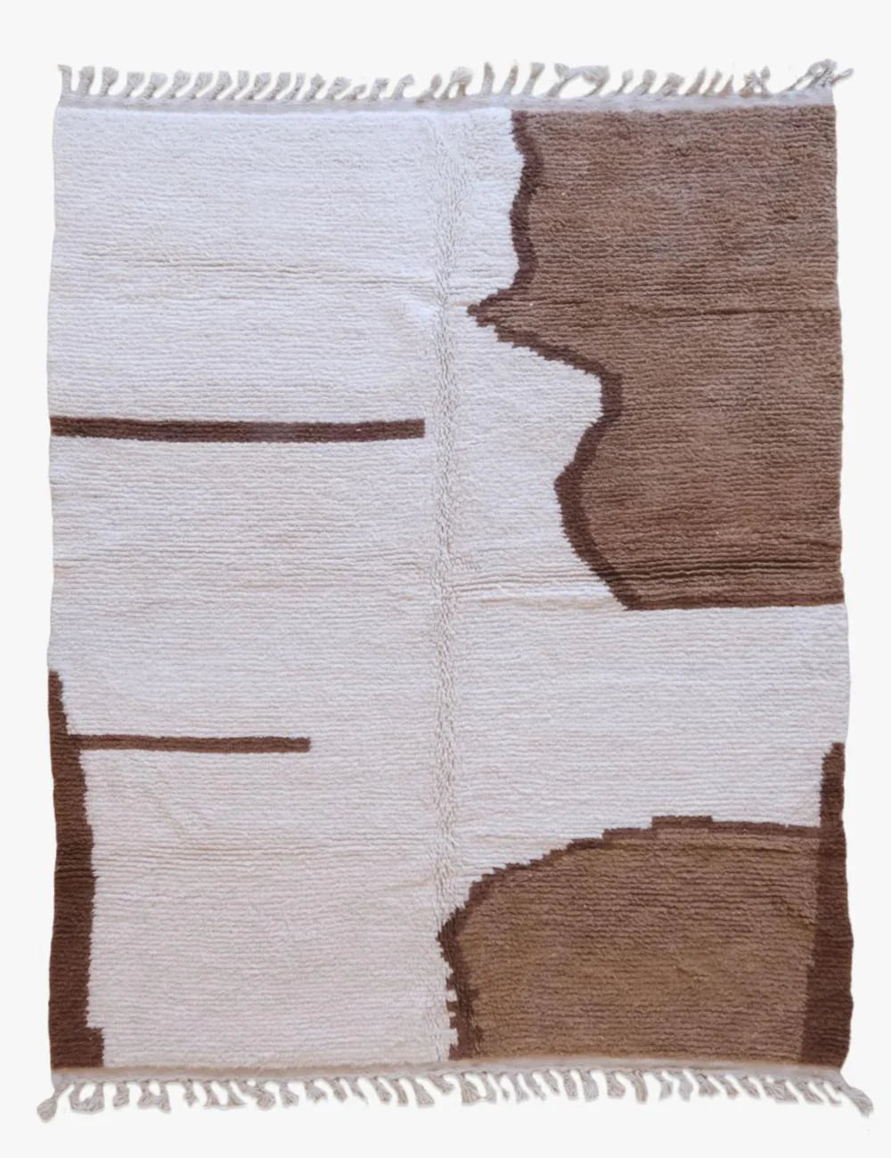 Mocha Brown Rug For Living Room 9.3 x 7.2 ft / 283 x 220 cm - Surcoma