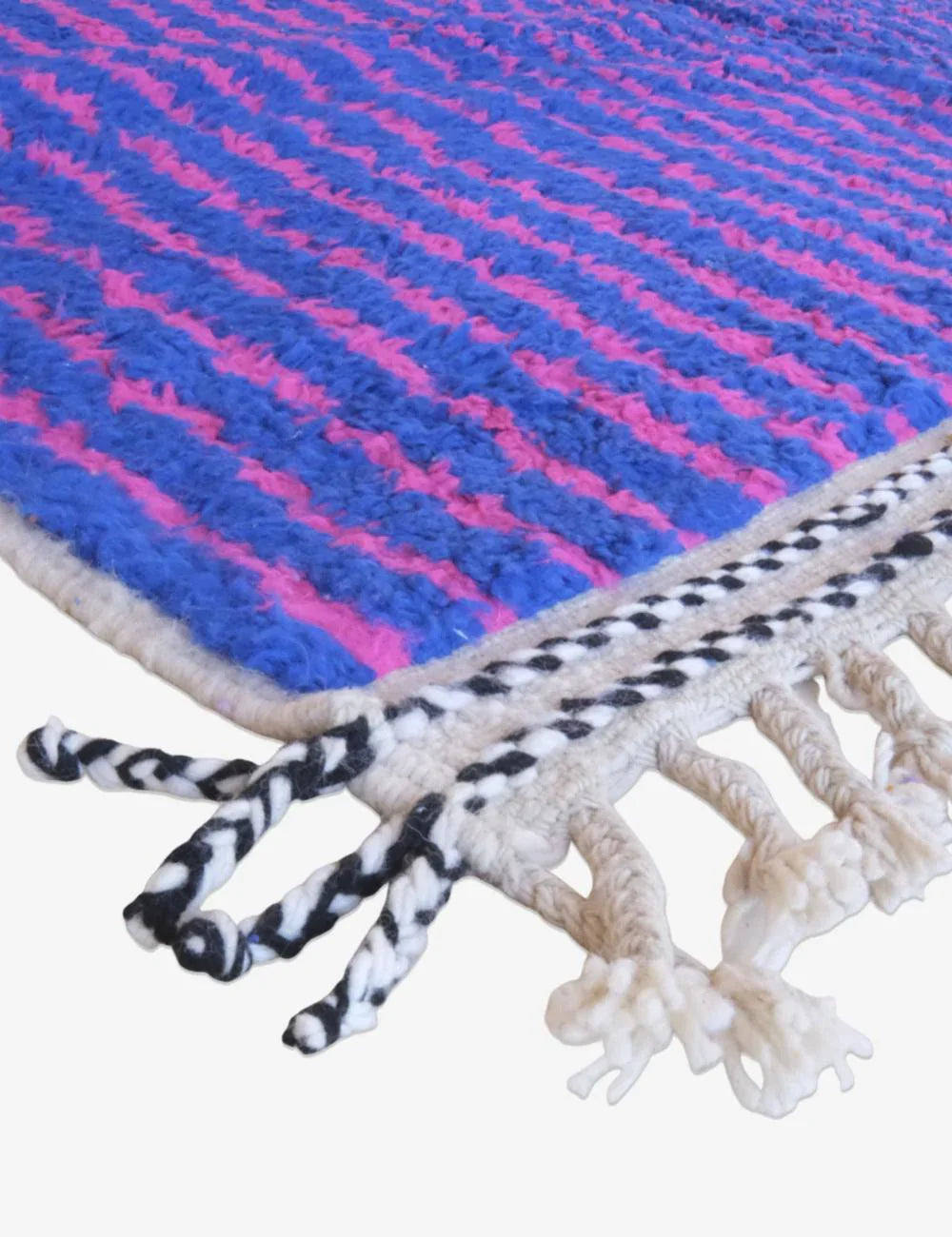 Blue Contemporary Moroccan Rug 9.4 x 7.1 ft / 287 x 218 cm - Surcoma