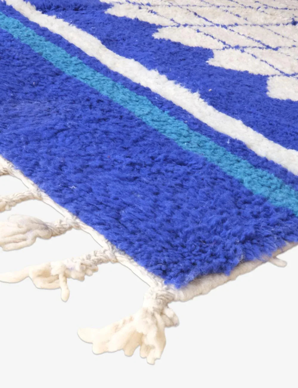 Contemporary Moroccan Blue Rug 8.7 x 5.9 ft / 264 x 180 cm - Surcoma
