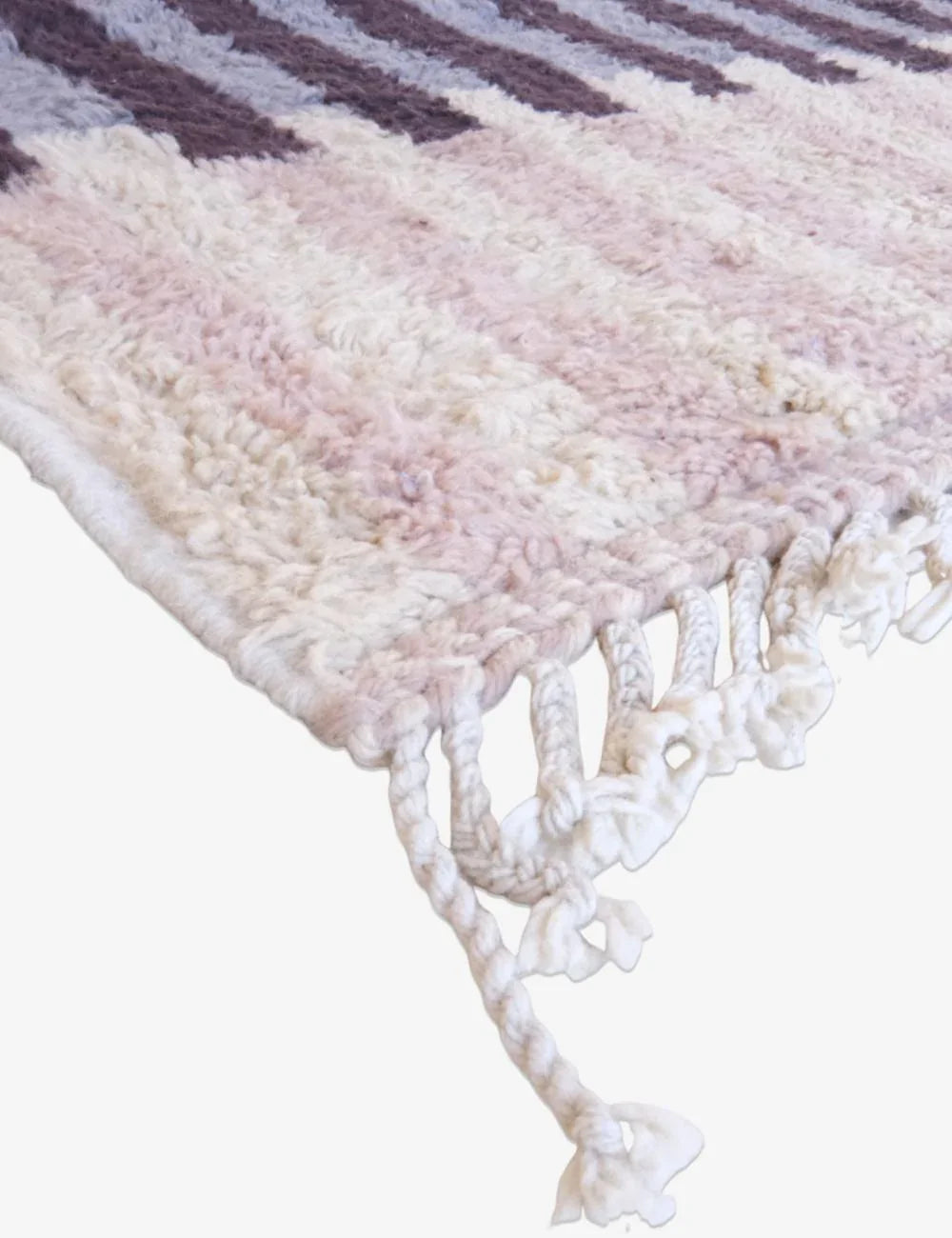 Modern Striped Moroccan Rug 9.8 x 8.3 ft / 300 x 253 cm - Surcoma