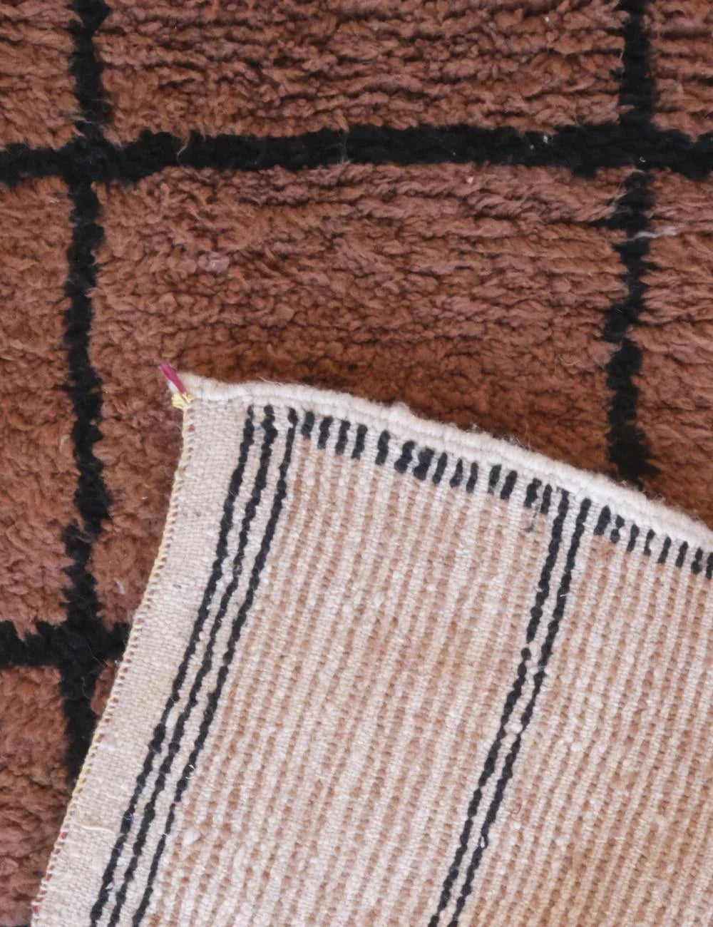 Brown Moroccan Rug 8.4 x 7 ft / 256 x 216 cm - Surcoma