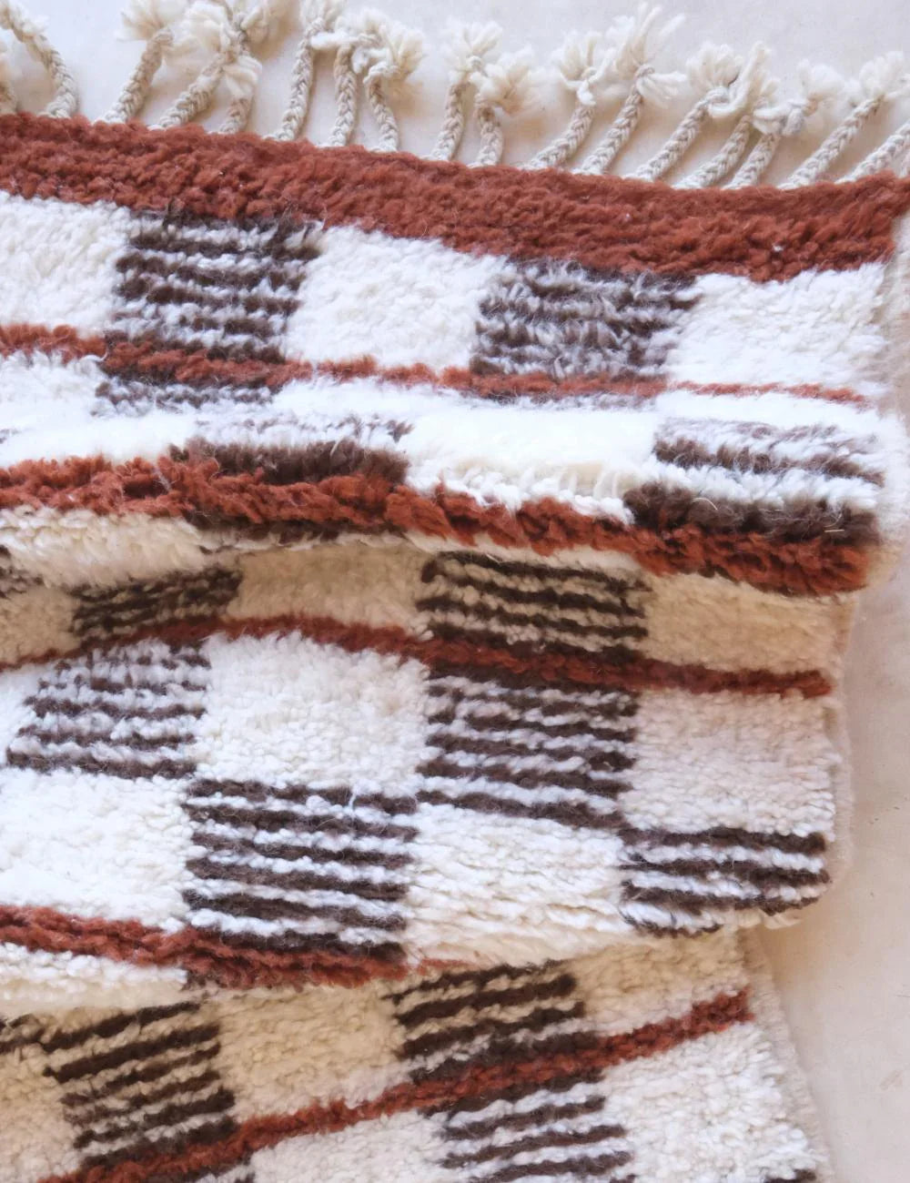 Moroccan Wool Neutral Rug 10.3 x 8.5 ft / 313 x 260 cm - Surcoma