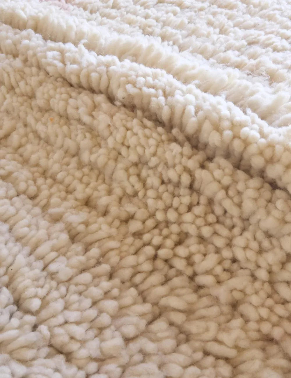 Moroccan Wool Neutral Rug 9.8 x 8.8 ft / 300 x 269 cm - Surcoma