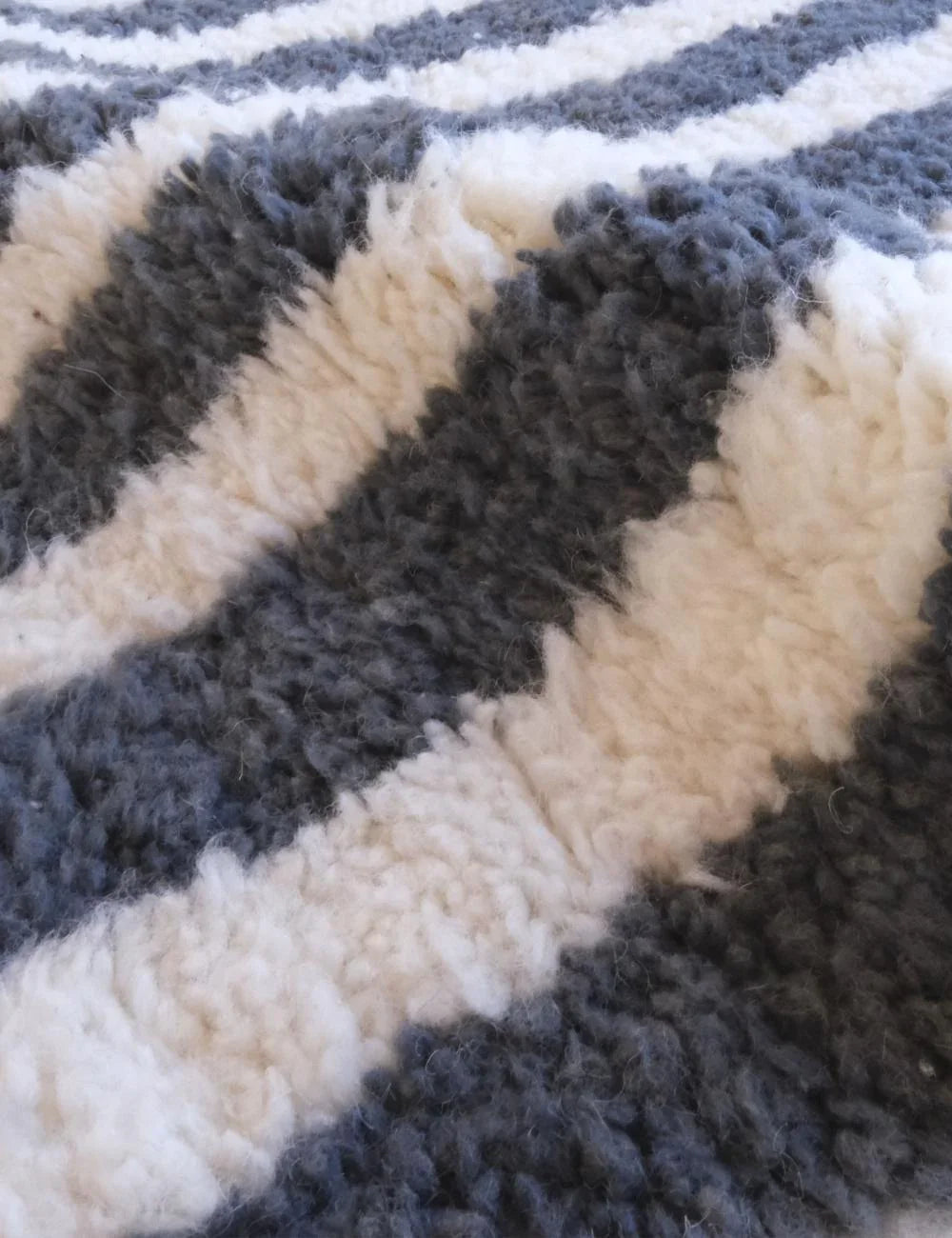 Modern Striped Moroccan Rug 9.8 x 8.3 ft / 300 x 253 cm - Surcoma