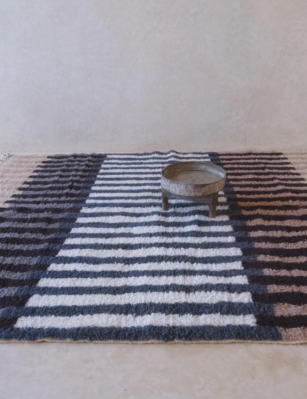 Modern Striped Moroccan Rug 9.8 x 8.3 ft / 300 x 253 cm - Surcoma