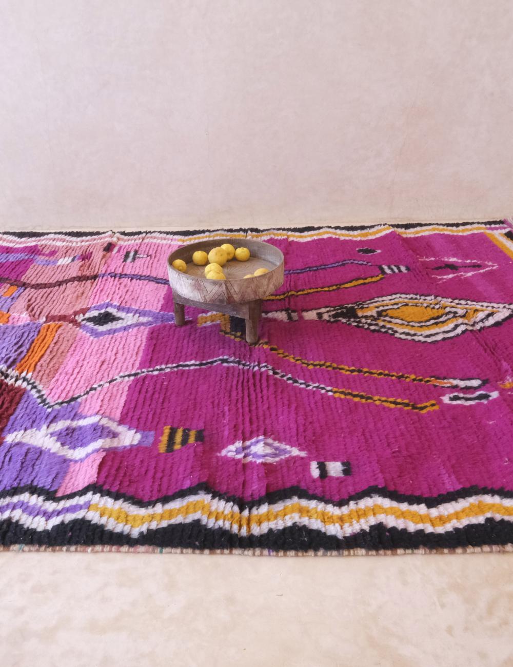 Vibrant Berber Moroccan Wool Rug 9.5 x 7.1 ft / 291 x 217 cm