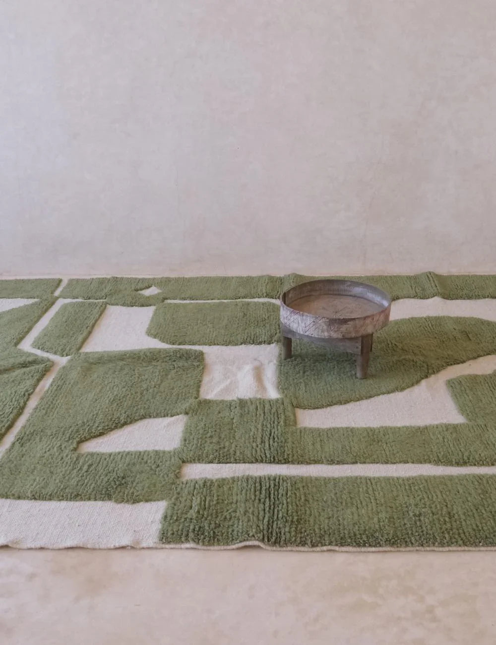 Green Contemporary Moroccan Rug 9.4 x 6.9 ft / 288 x 211 cm - Surcoma
