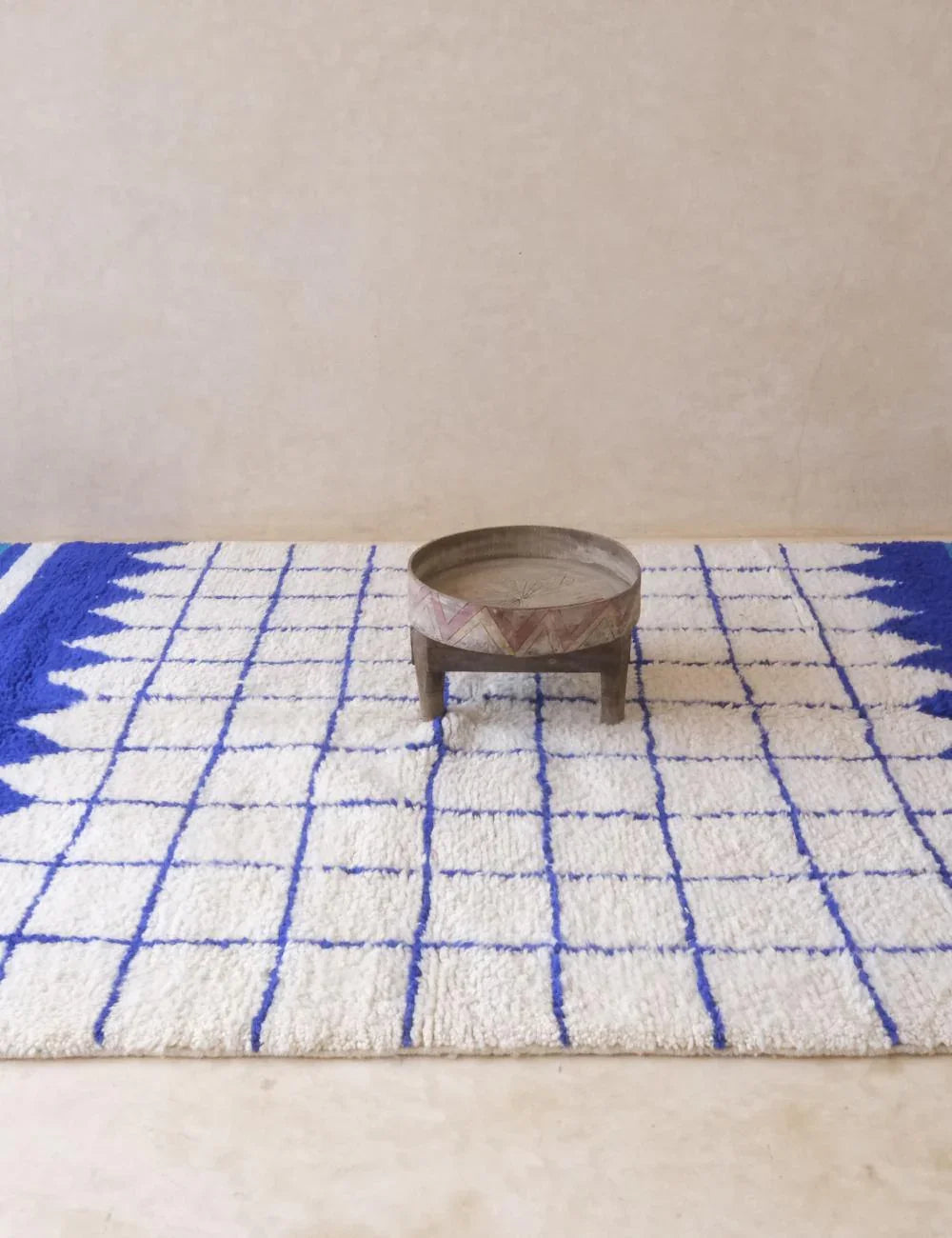 Contemporary Moroccan Blue Rug 8.7 x 5.9 ft / 264 x 180 cm - Surcoma