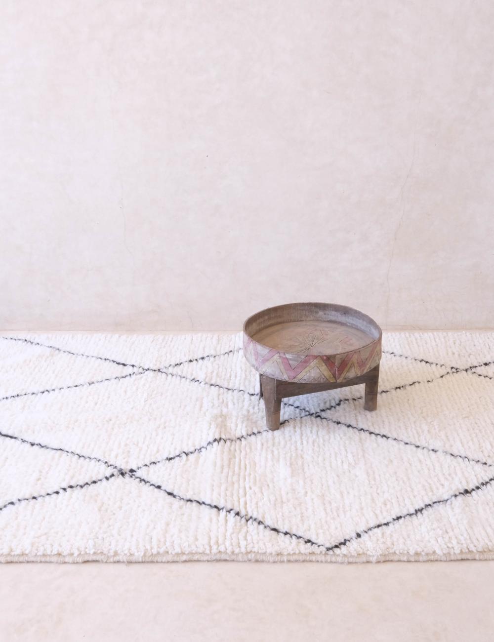 Diamond Berber Carpet 6.6 x 4.1 ft / 200 x 126 cm
