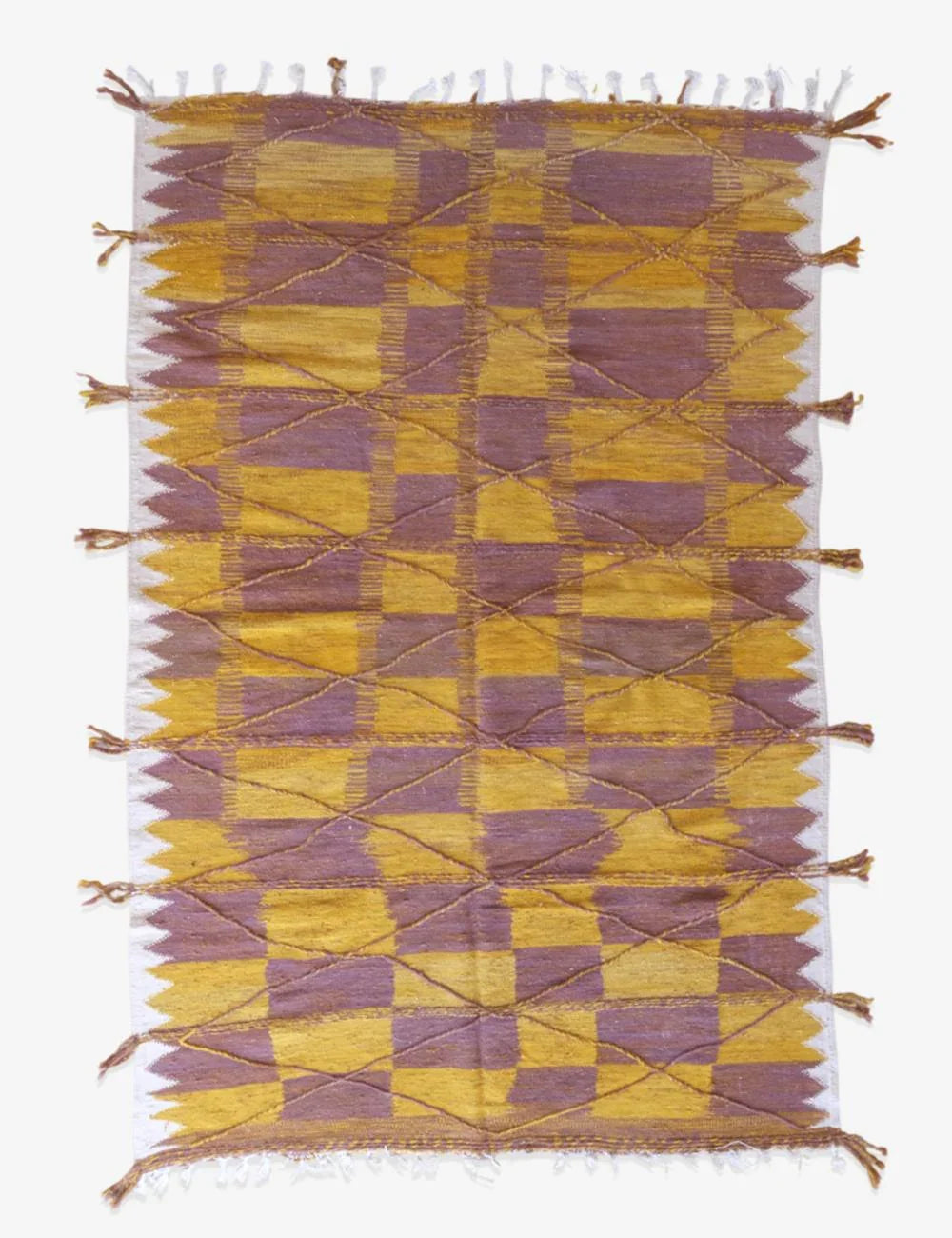 Flatweave Moroccan Kilim Rug 10.3 x 6.8 ft / 313 x 210 cm - Surcoma