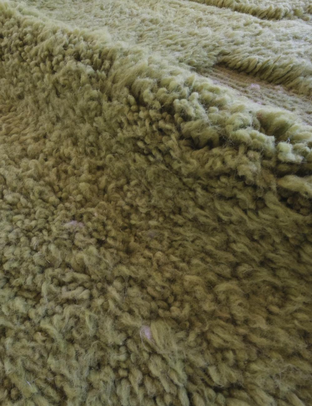 Green Contemporary Moroccan Rug 7.9 x 4.9 ft / 240 x 150 cm