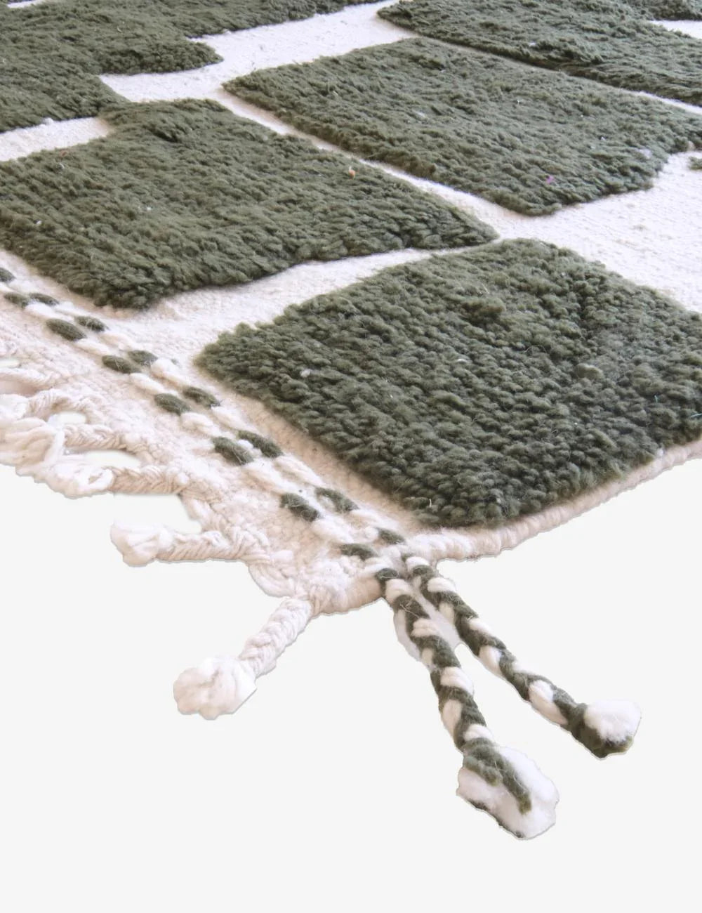 Green Moroccan Contemporary Rug 9.6 x 7 ft / 294 x 216 cm - Surcoma
