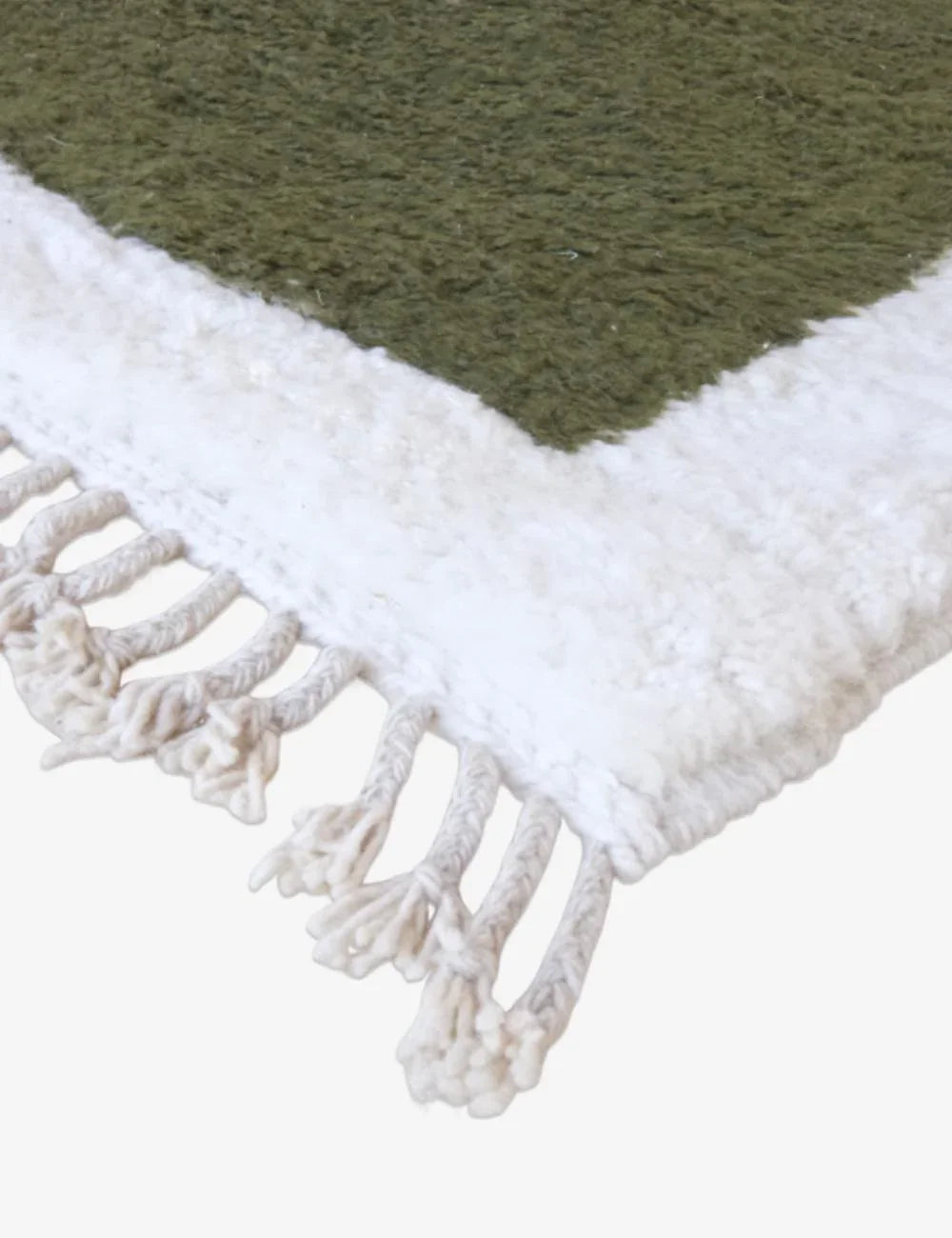Green Moroccan Wool Rug 11.5 x 8.3 ft / 352 x 254 cm - Surcoma
