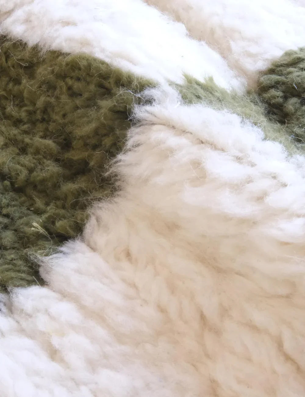Green Moroccan Wool Rug 11.5 x 8.3 ft / 352 x 254 cm - Surcoma