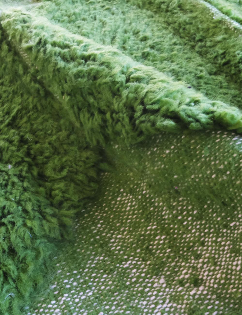 Green Moroccan Rug 9.6 x 7.9 ft / 294 x 243 cm