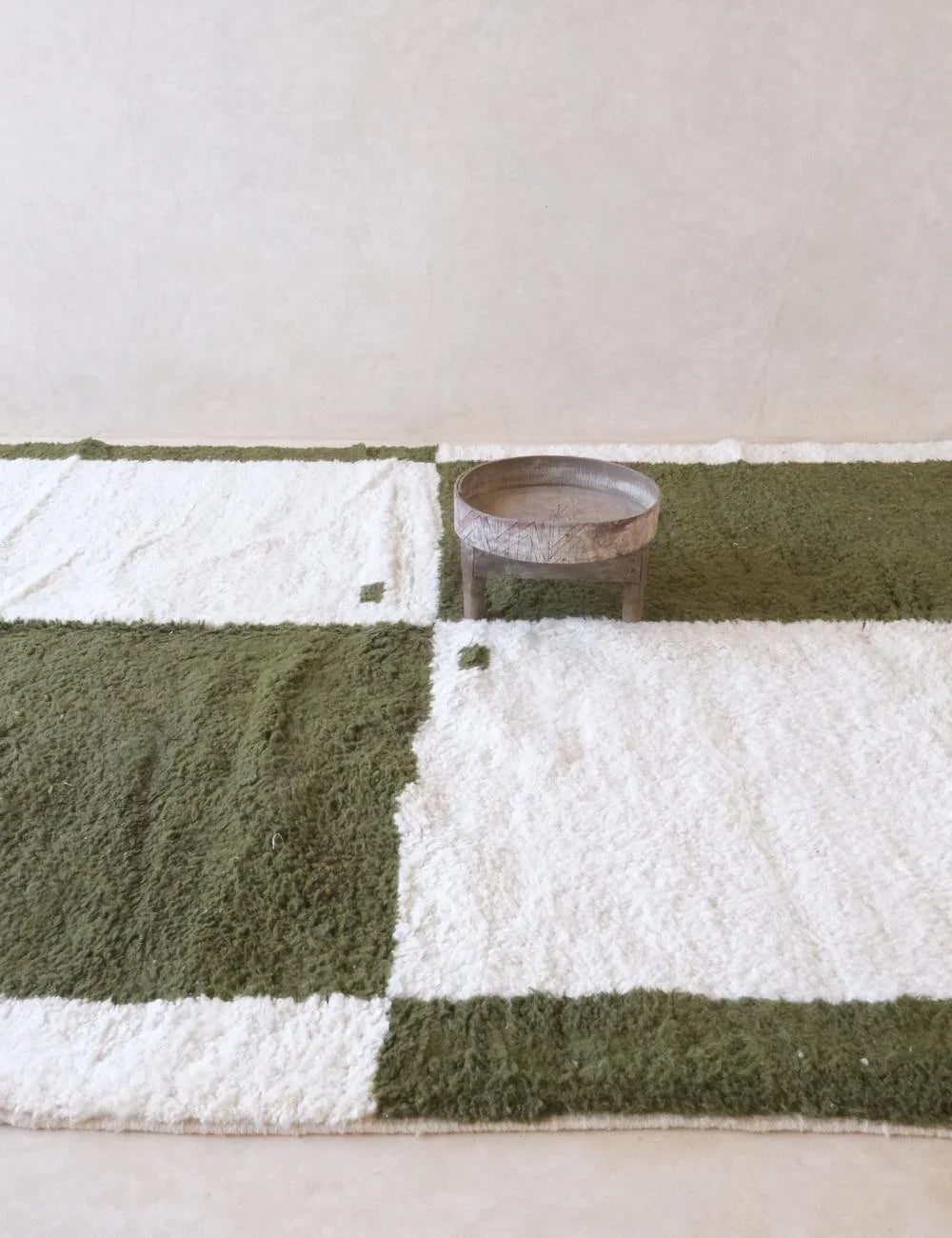 Green Moroccan Wool Rug 11.5 x 8.3 ft / 352 x 254 cm - Surcoma
