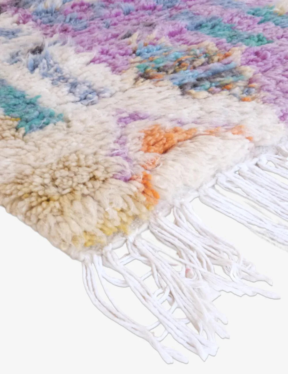 Hallway Moroccan Wool Rug 7.5 x 2.3 ft / 228 x 70 cm - Surcoma