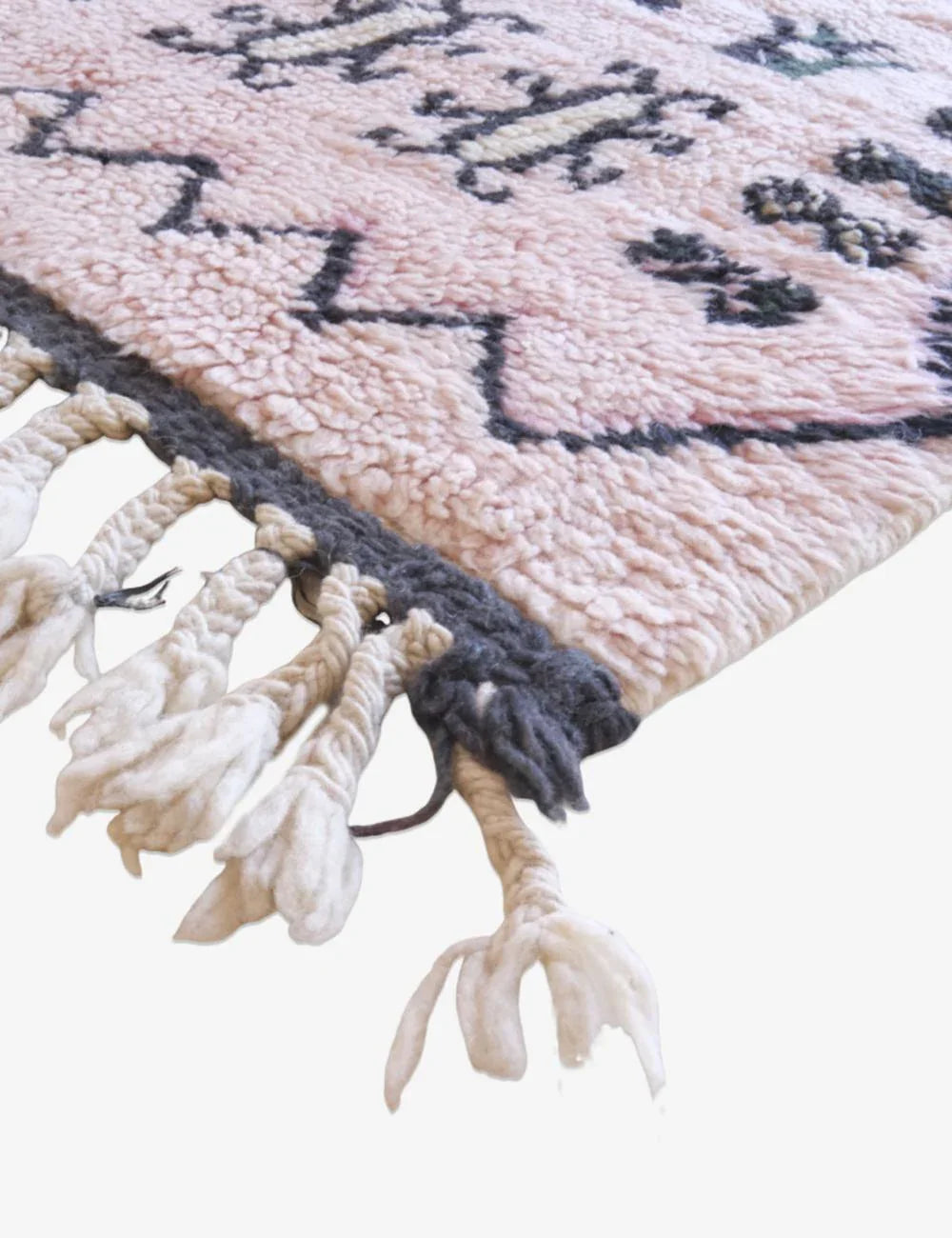 Hand-knotted Moroccan Wool Rug 7.7 x 2.8 ft / 235 x 88 cm - Surcoma