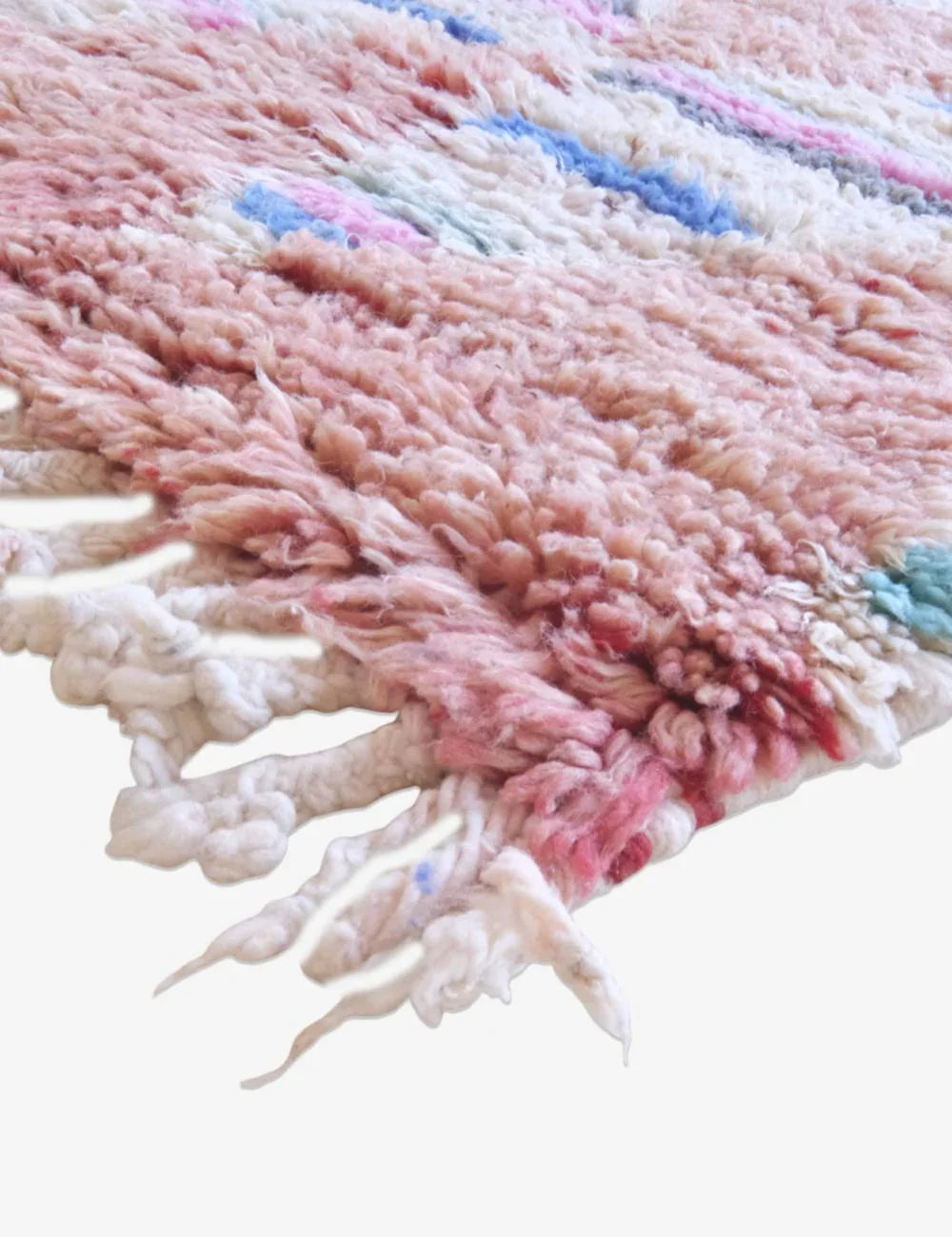 Hand-knotted Moroccan Neutral Runner Rug 9 x 2.5 ft / 273 x 77 cm - Surcoma