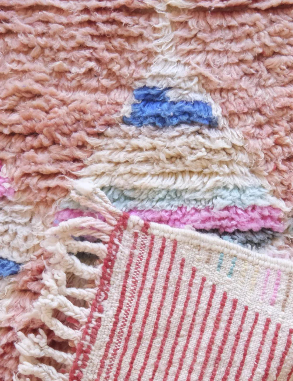 Hand-knotted Moroccan Neutral Runner Rug 9 x 2.5 ft / 273 x 77 cm - Surcoma