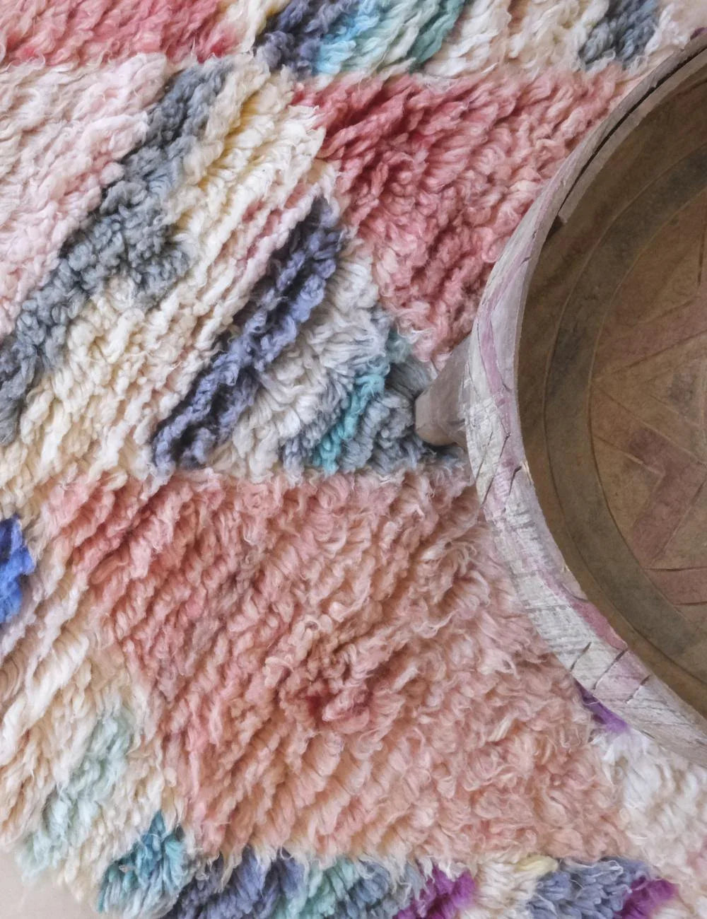 Hand-knotted Moroccan Neutral Runner Rug 9 x 2.5 ft / 273 x 77 cm - Surcoma