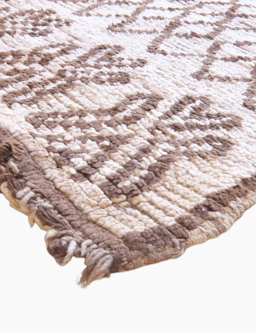 Hand-Knotted Moroccan Berber Rug 5.7 x 2.1 ft / 174 x 64 cm - Surcoma