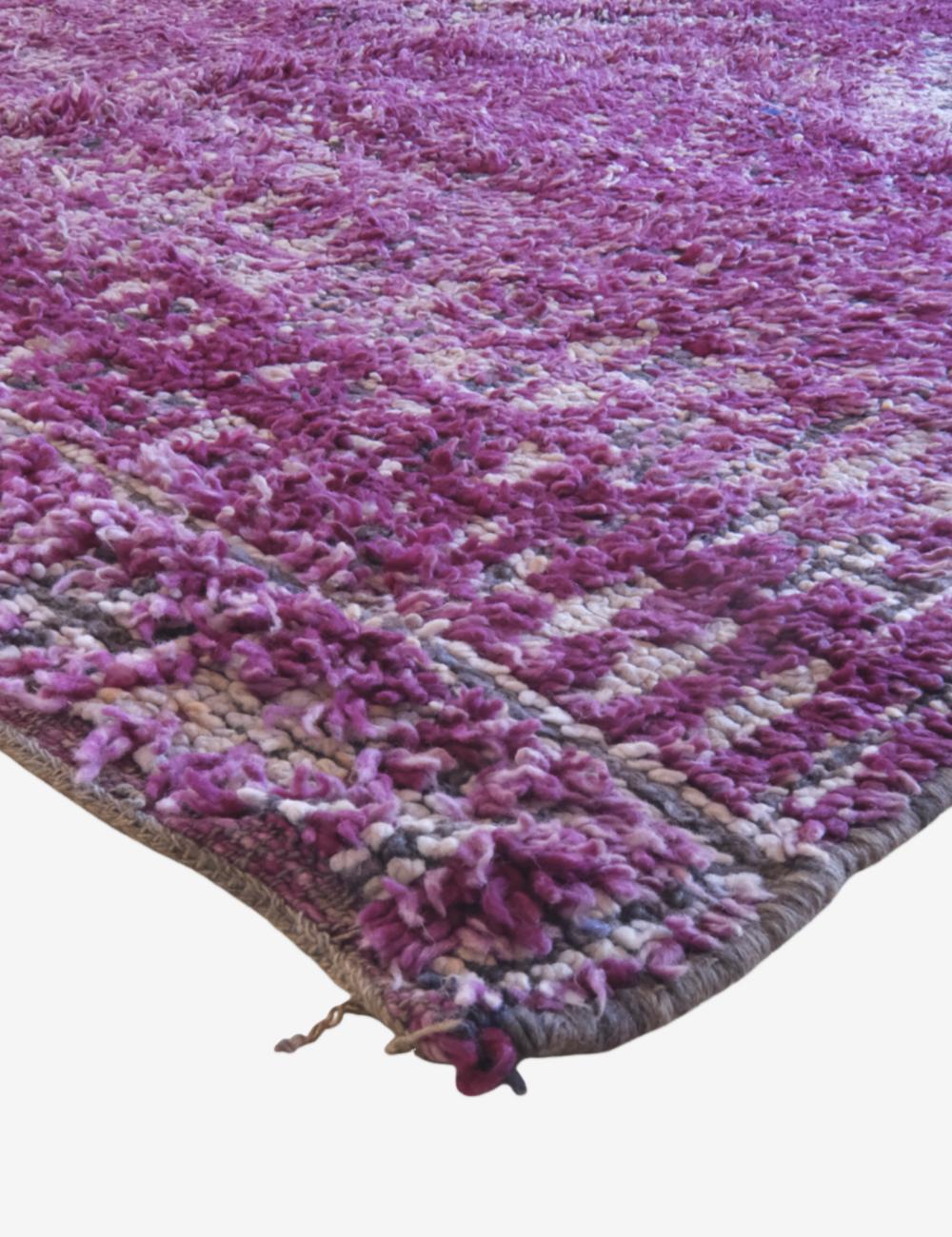 Deep Purple Moroccan Rug 7.5 x 5.7 ft / 230 x 174 cm