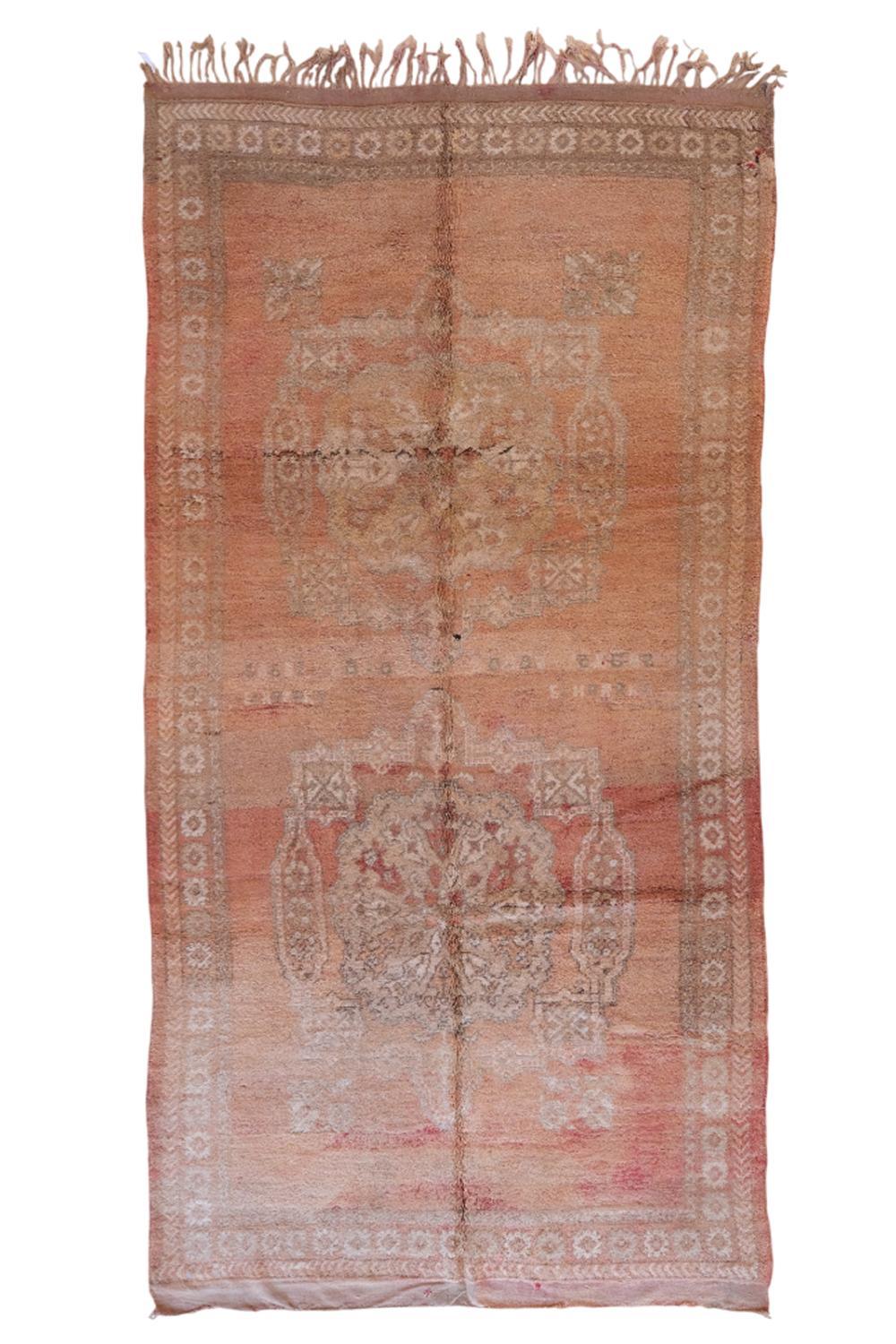 Traditional Moroccan Wool Rug 12.4 x 6 ft / 379 x 183 cm - Surcoma