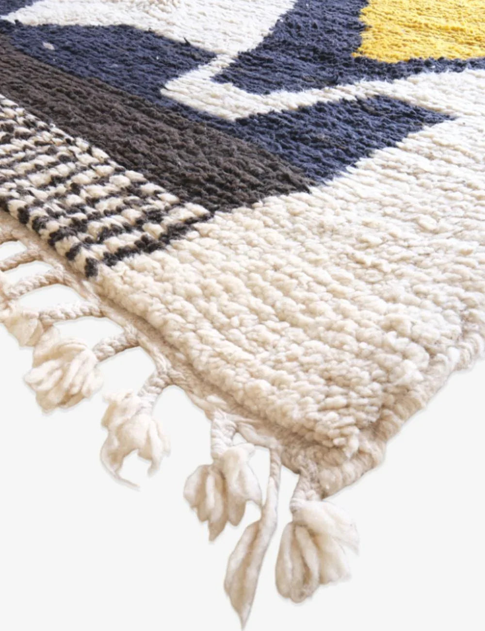 Handmade Moroccan Area Rug 9.5 x 6.6 ft / 291 x 204 cm - Surcoma