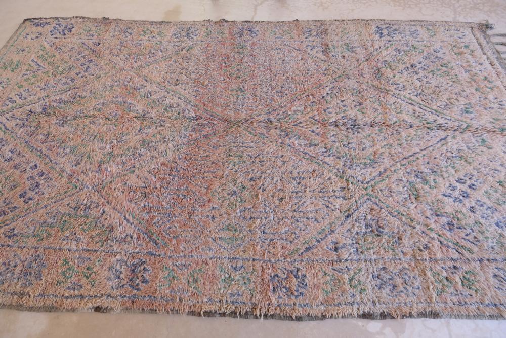 1980s Moroccan Beni MGuild Wool Rug 11.2 x 5.9 ft / 342 x 182 cm - Surcoma