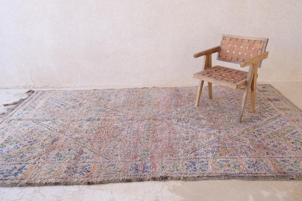 1980s Moroccan Beni MGuild Wool Rug 11.2 x 5.9 ft / 342 x 182 cm - Surcoma