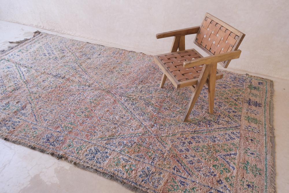 1980s Moroccan Beni MGuild Wool Rug 11.2 x 5.9 ft / 342 x 182 cm - Surcoma