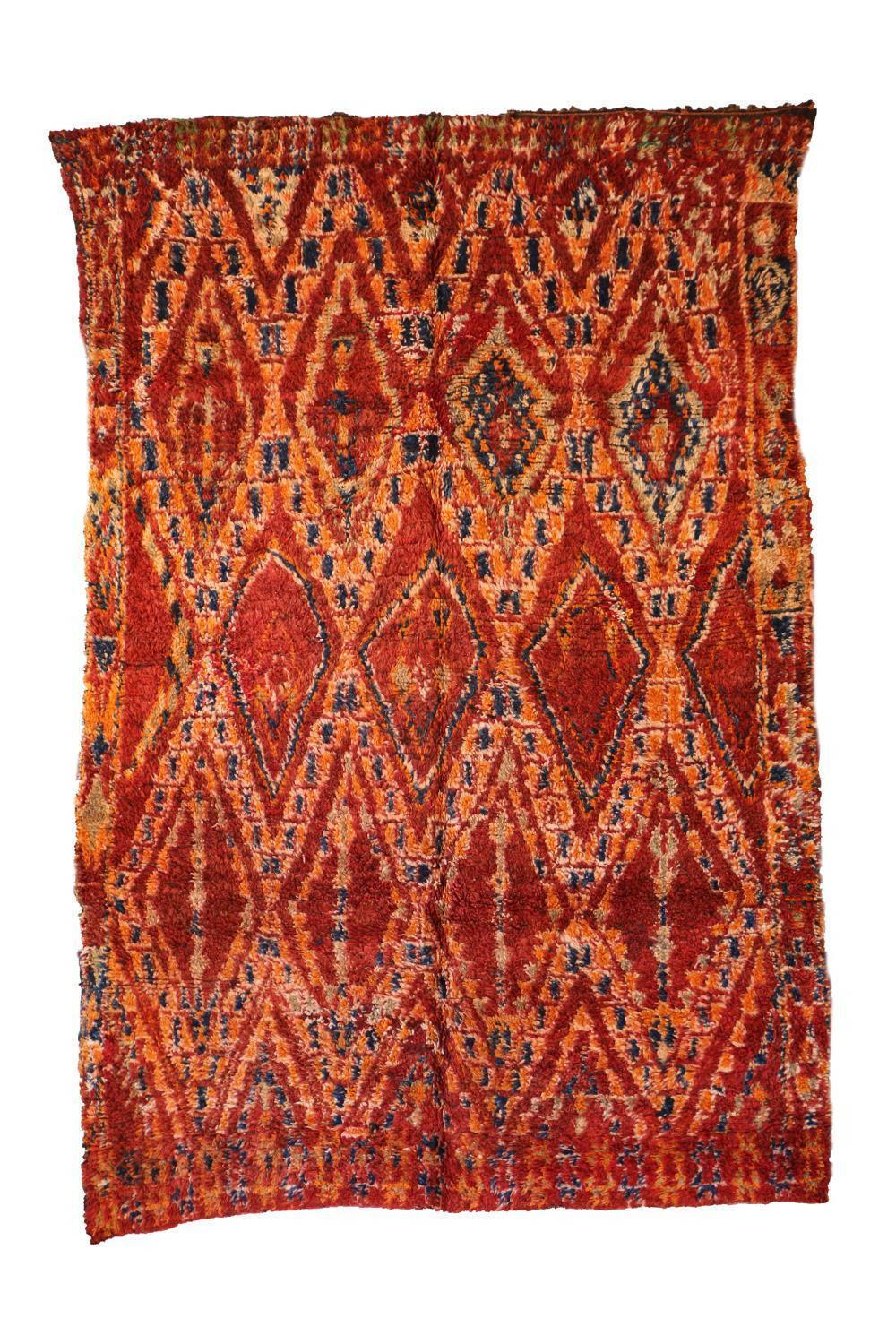 Moroccan Beni M'Guild Wool Rug 10.2 x 6.9 ft / 312 x 213 cm - Surcoma