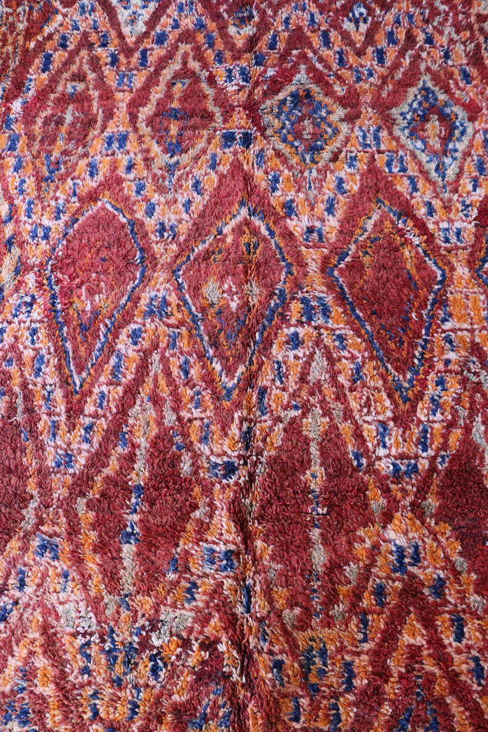 Moroccan Beni M'Guild Wool Rug 10.2 x 6.9 ft / 312 x 213 cm - Surcoma