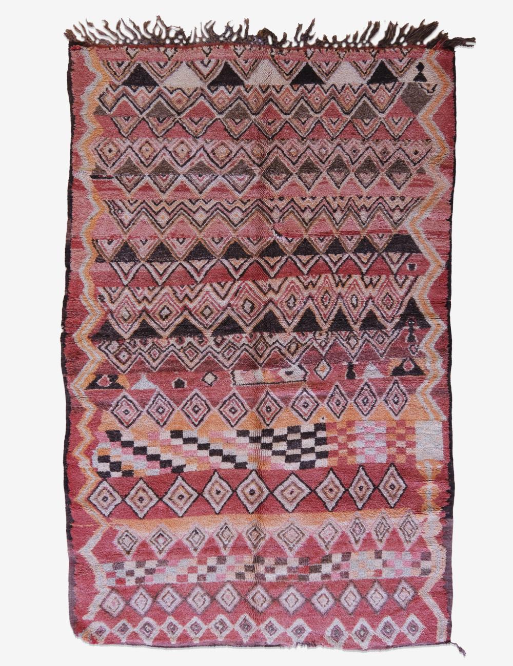 Collectible Moroccan Rehamna Rug 9.1 x 5.5 ft / 276 x 170 cm