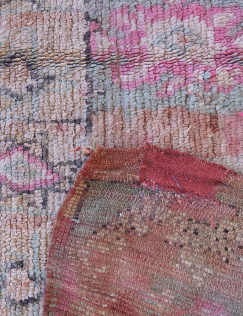 Vintage Moroccan Rug 6.6 x 5.8 ft / 201 x 178 cm
