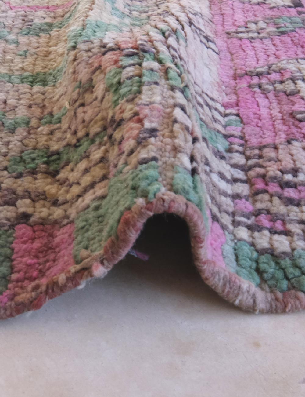 Vintage Moroccan Rug 6.6 x 5.8 ft / 201 x 178 cm