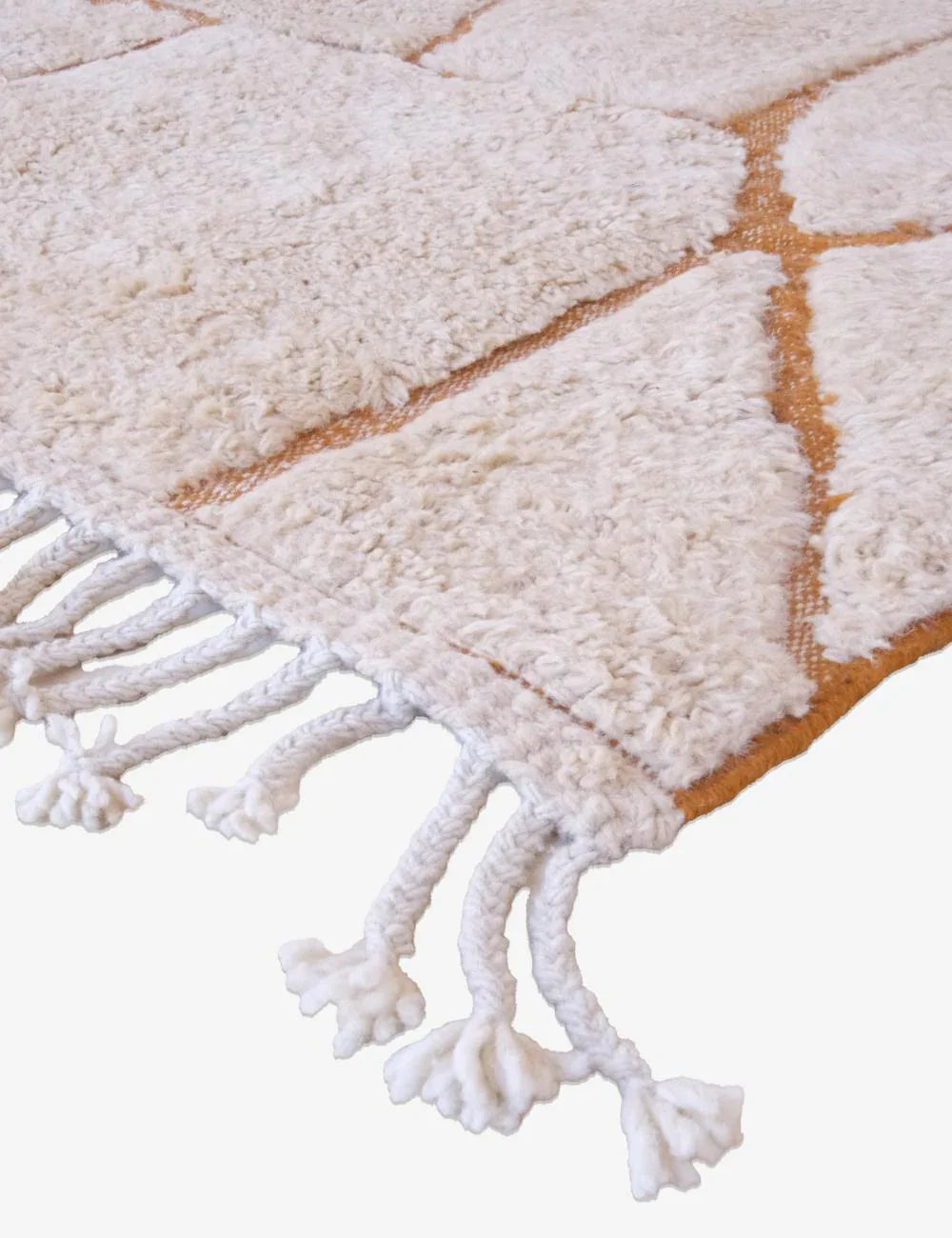 Handmade Moroccan Beige Modern Rug 9.8 x 8.3 ft / 298 x 253 cm - Surcoma