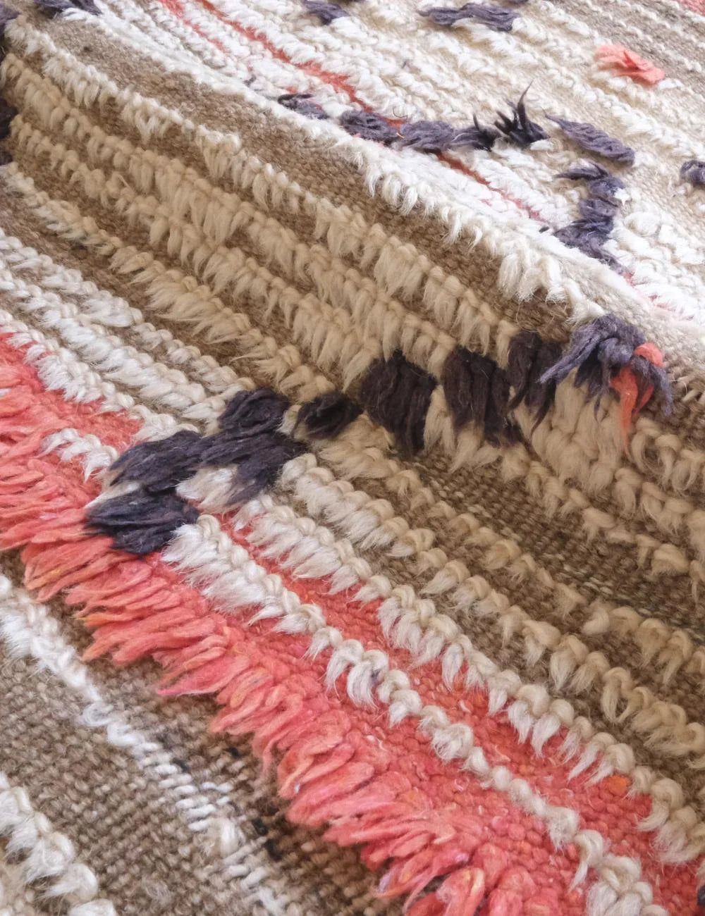 Moroccan Vintage Ourika Rug 6.8 x 4.1 ft / 208 x 125 cm - Surcoma