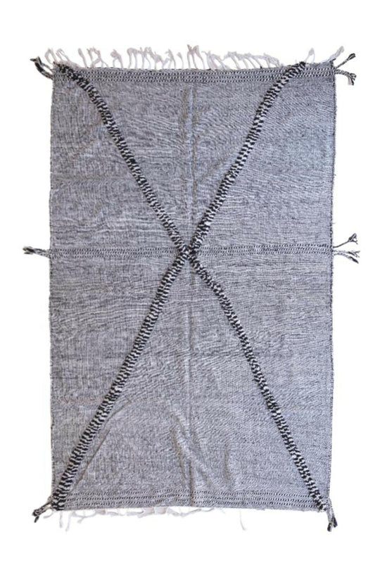 Moroccan Kiim Zanafi Flatweave Rug 12.3 x 8.4 ft / 376 x 258 cm - Surcoma