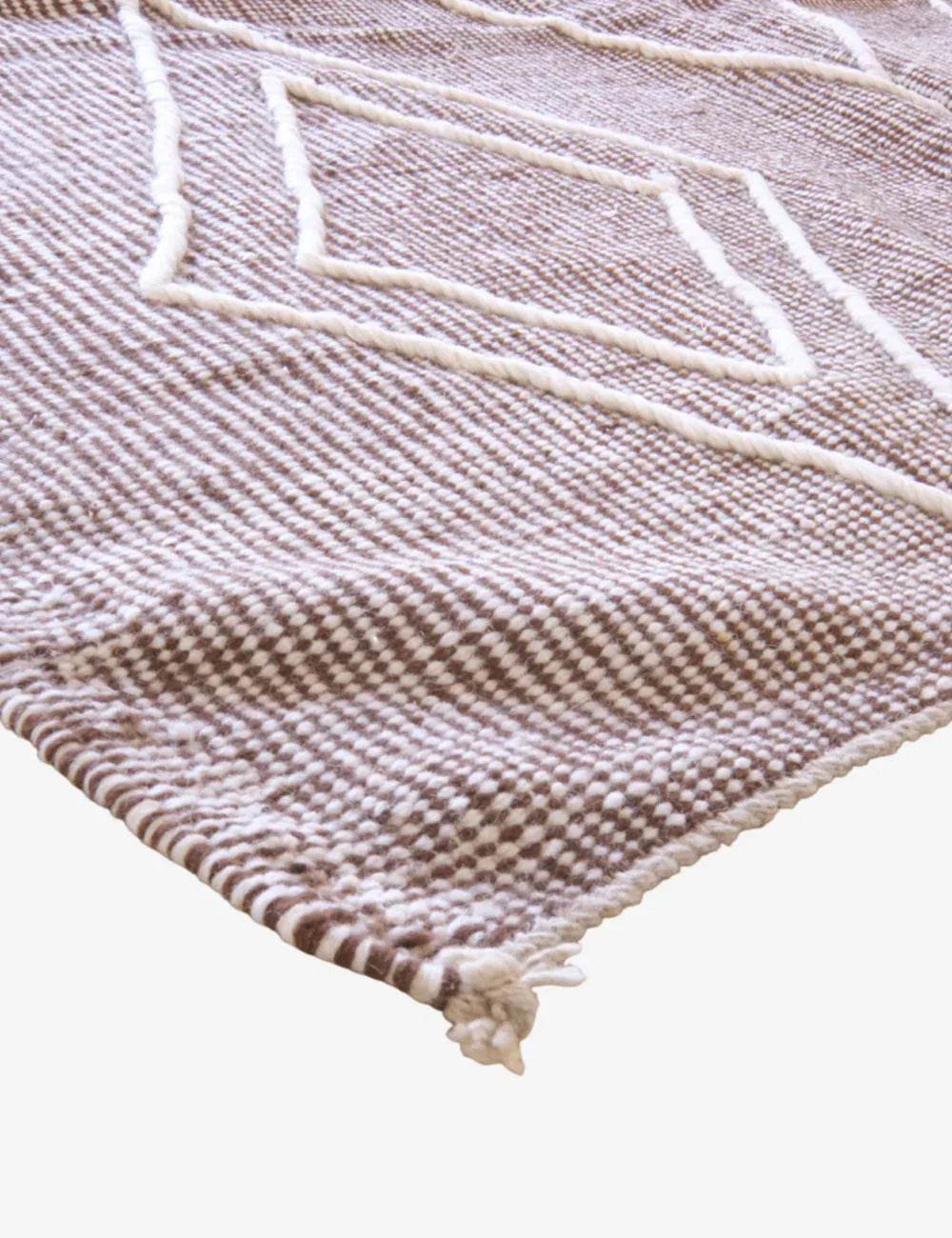 Kilim Beni Ourain Moroccan Rug 10.4 x 6.2 ft / 317 x 190 cm - Surcoma
