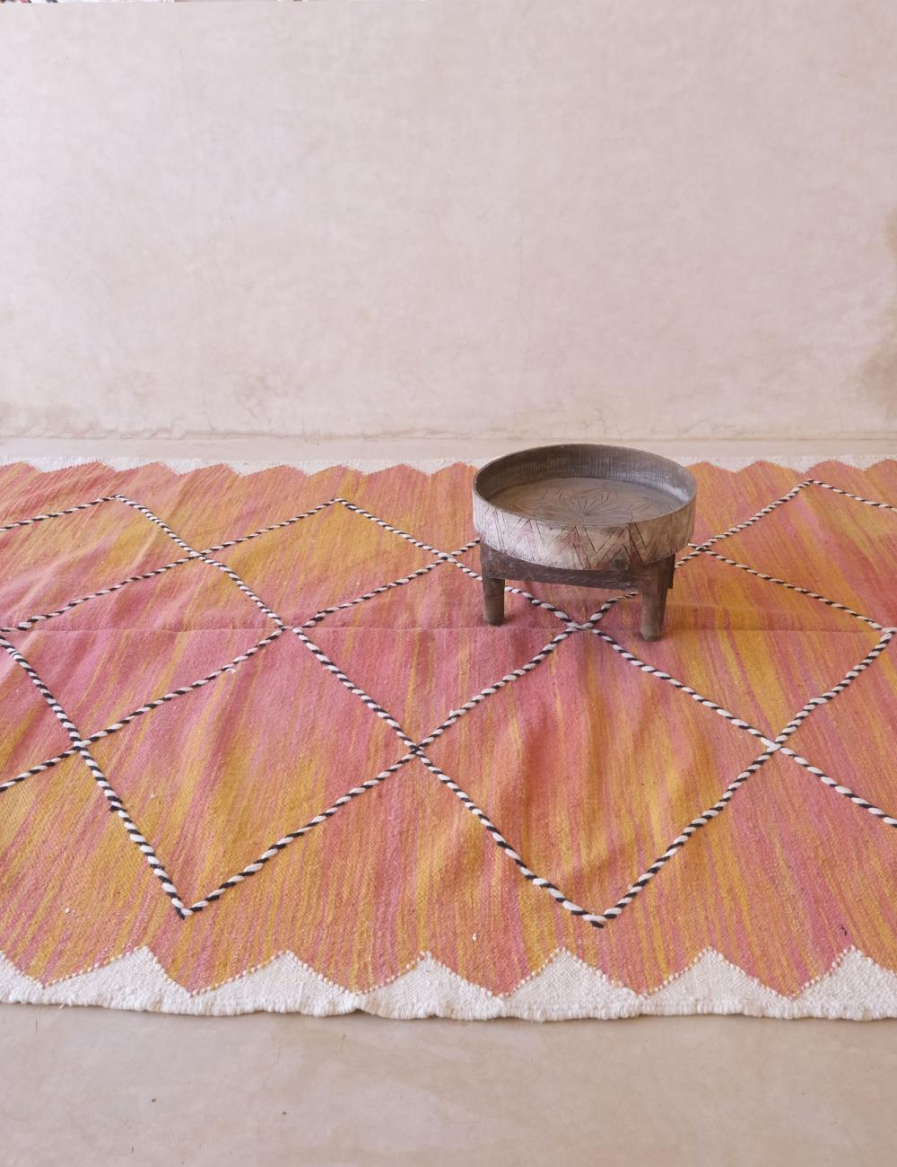 Kilim Moroccan Flatwoven Rug 9.8 x 6.3 ft / 300 x 192 cm