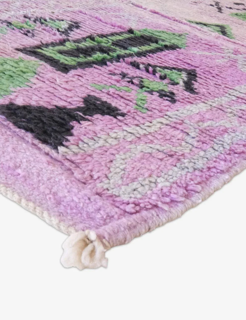 Lavender Purple Runner Wool Rug 12.7 x 2.5 ft / 388 x 79 cm - Surcoma