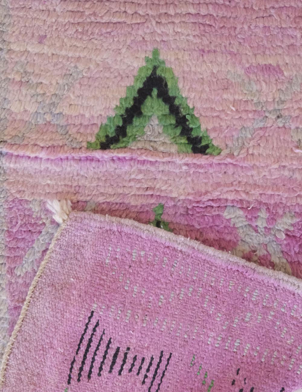 Lavender Purple Runner Wool Rug 12.7 x 2.5 ft / 388 x 79 cm - Surcoma